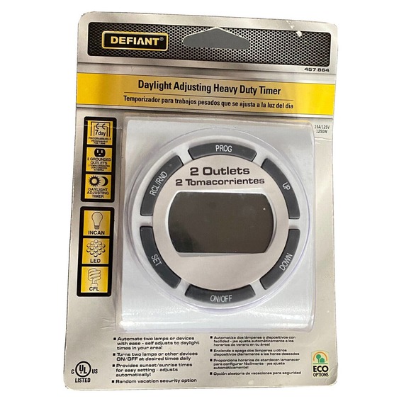 Defiant Other Defiant Daylight Adjusting Heavy Duty Digital Timer